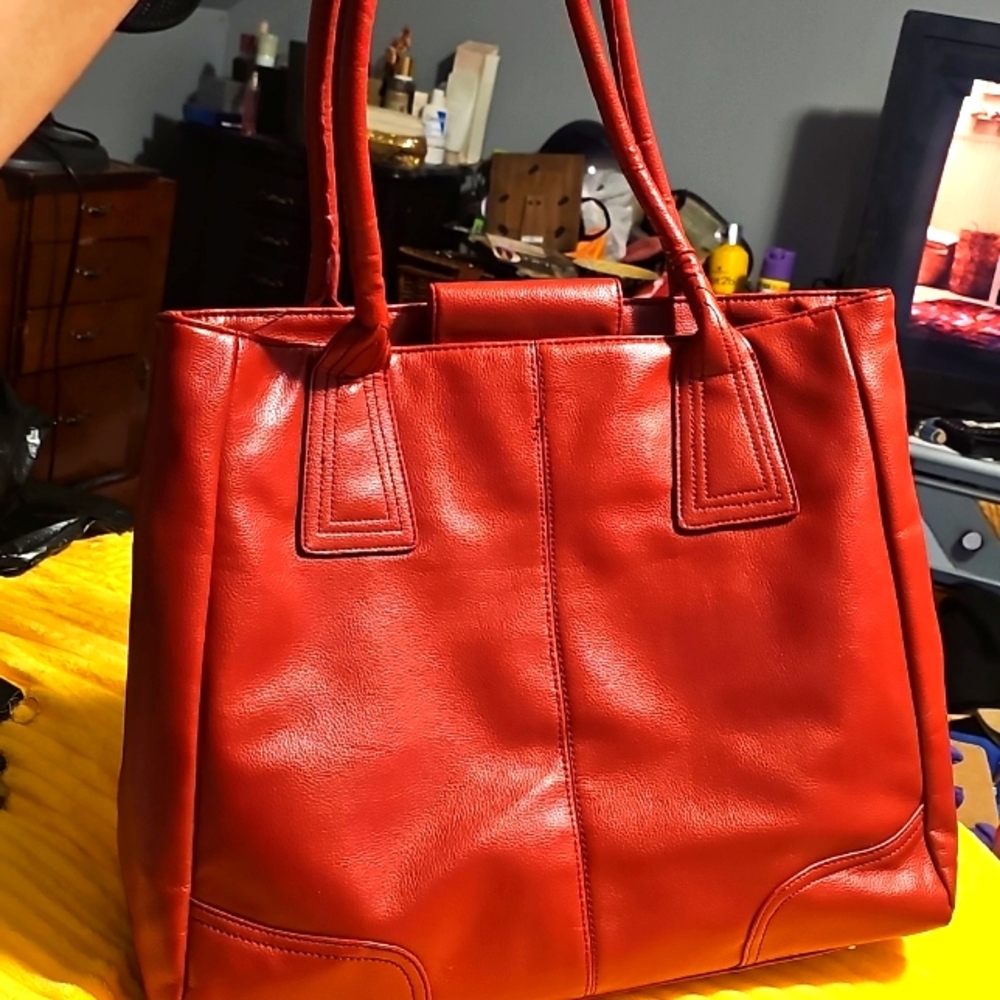 Buxton Laptop Bag and Coin Purse, Burgundy, Snap Closure